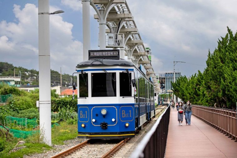One of the vintage tourist trains in Busan (Photo: Visit Korea)