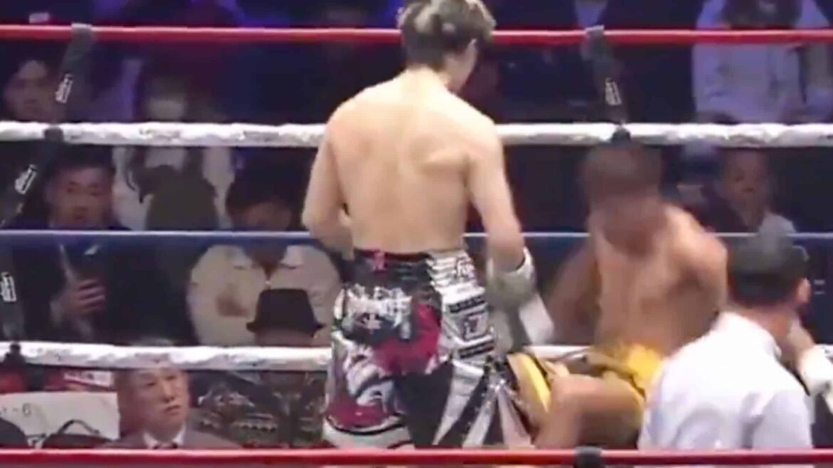 Japanese boxer Jin Sasaki just delivered one of the coldest knockouts you’ll see all year Jin Sasaki Knockout Punch Japanese Boxing