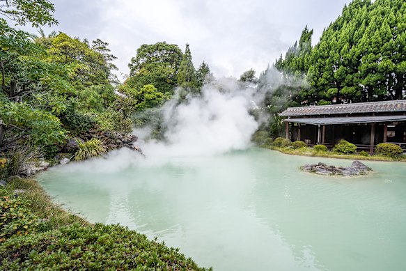 One of Beppu’s natural hot springs.