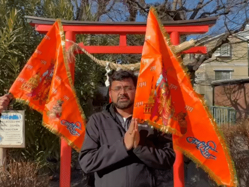 Before Uttar Pradesh Chief Minister Yogi Adityanath's visit to Tokyo, Japan, the atmosphere appears completely saffronized.