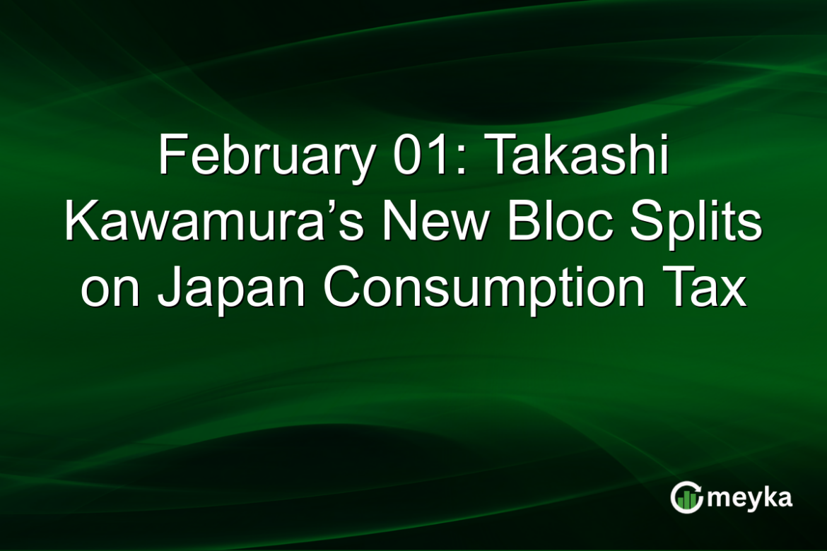 February 01: Takashi Kawamura’s New Bloc Splits on Japan Consumption Tax