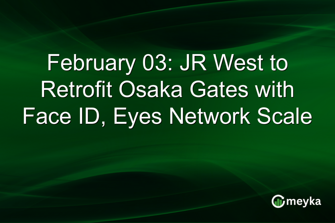 February 03: JR West to Retrofit Osaka Gates with Face ID, Eyes Network Scale