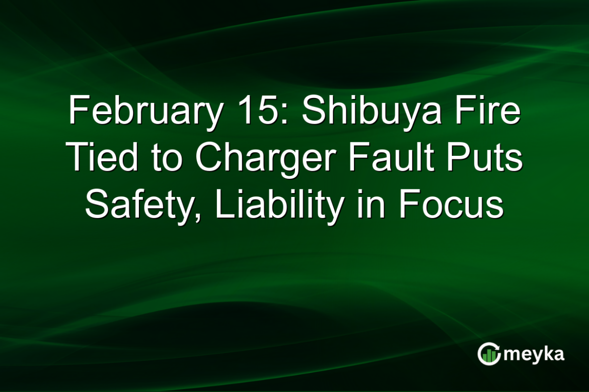 February 15: Shibuya Fire Tied to Charger Fault Puts Safety, Liability in Focus