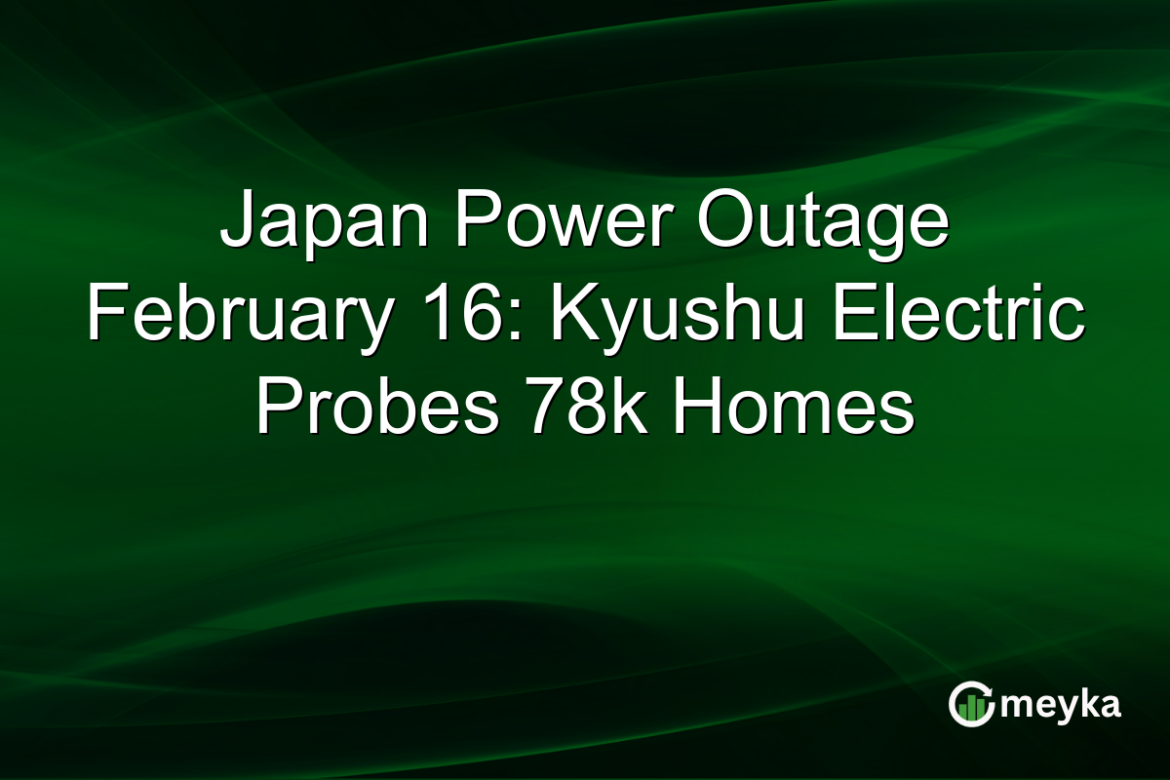 Japan Power Outage February 16: Kyushu Electric Probes 78k Homes