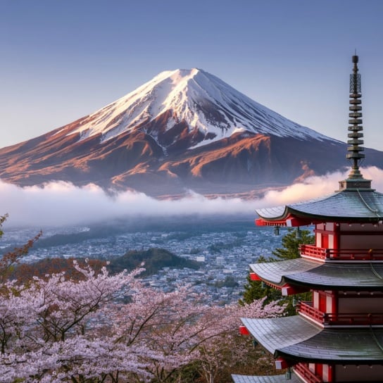 fuji blossom canceled overtourism view