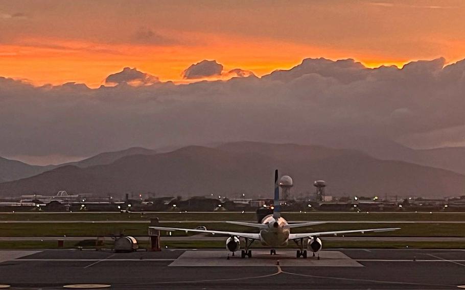 Some airplaces are visible at Gimhae Airport.