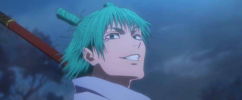 Hajime Kashimo smirks after winning a fight in Season 3, Episode 6 of Jujutsu Kaisen