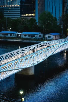 Reimei Kobashi Tokyo Japan pedestrian bridge