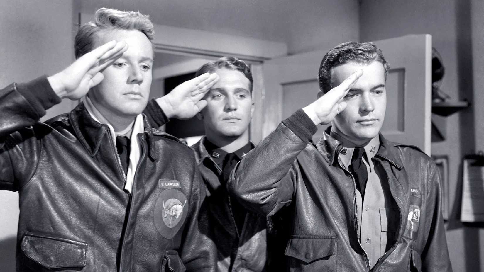 Airmen giving a salute in 'Thirty Seconds Over Tokyo'