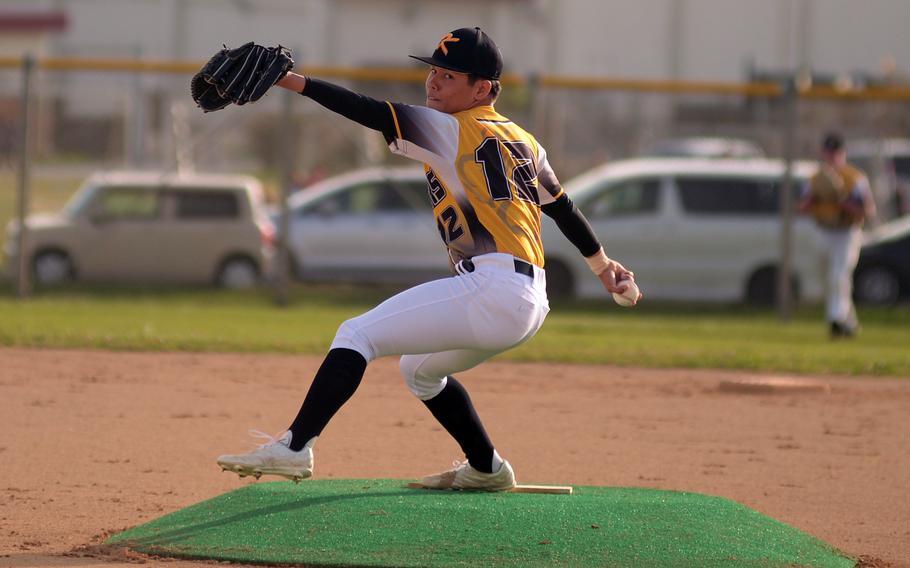 Ty Lujan winds up to pitch.