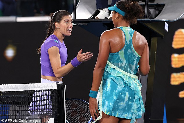 The 28-year-old was then involved in a row about respect with second-round opponent Sorana Cirstea after the Romanian took exception to Osaka's shouts of 'come on'