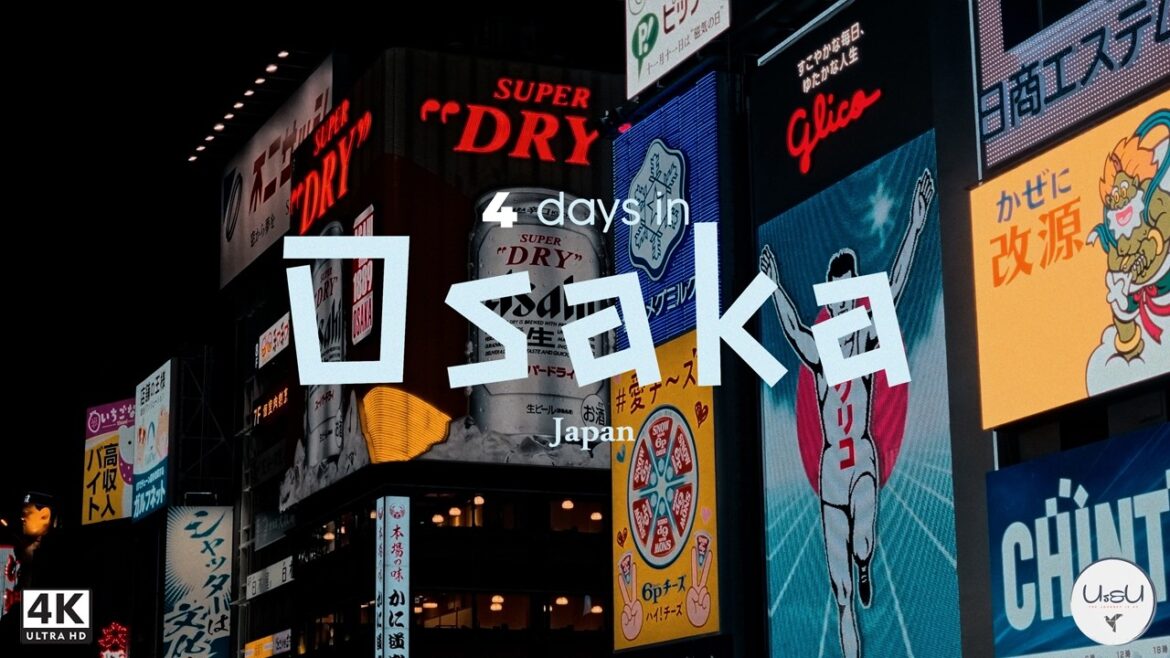 4 Days in Osaka | Places to Visit, Restaurants, Cafes, City Views | A Relaxing, Cinematic Japan Vlog