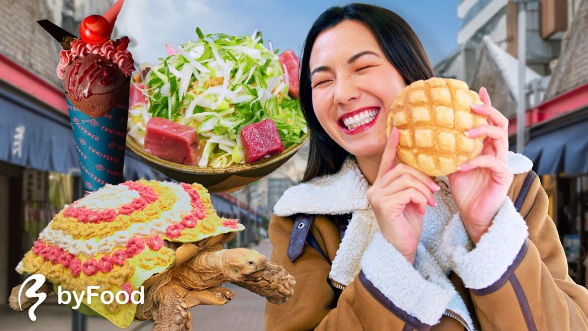 Shohei Ohtani LOVES This Tuna Pancake in Tokyo!