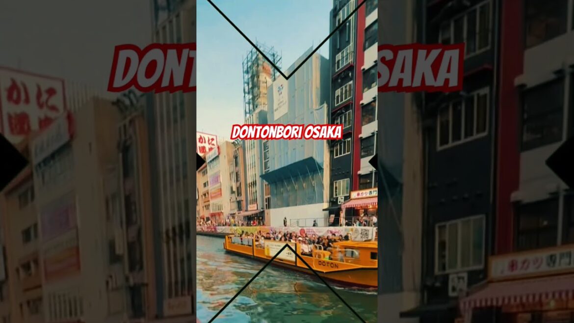 Dotonbori boat tour after 7pm is peak Japan #travel #osaka