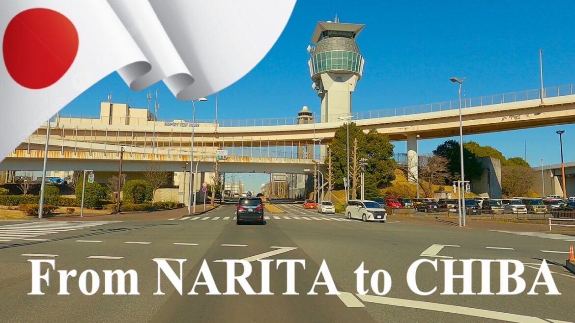 DRIVING from NARITA AIRPORT to CHIBA DOWNTOWN, JAPAN 4K