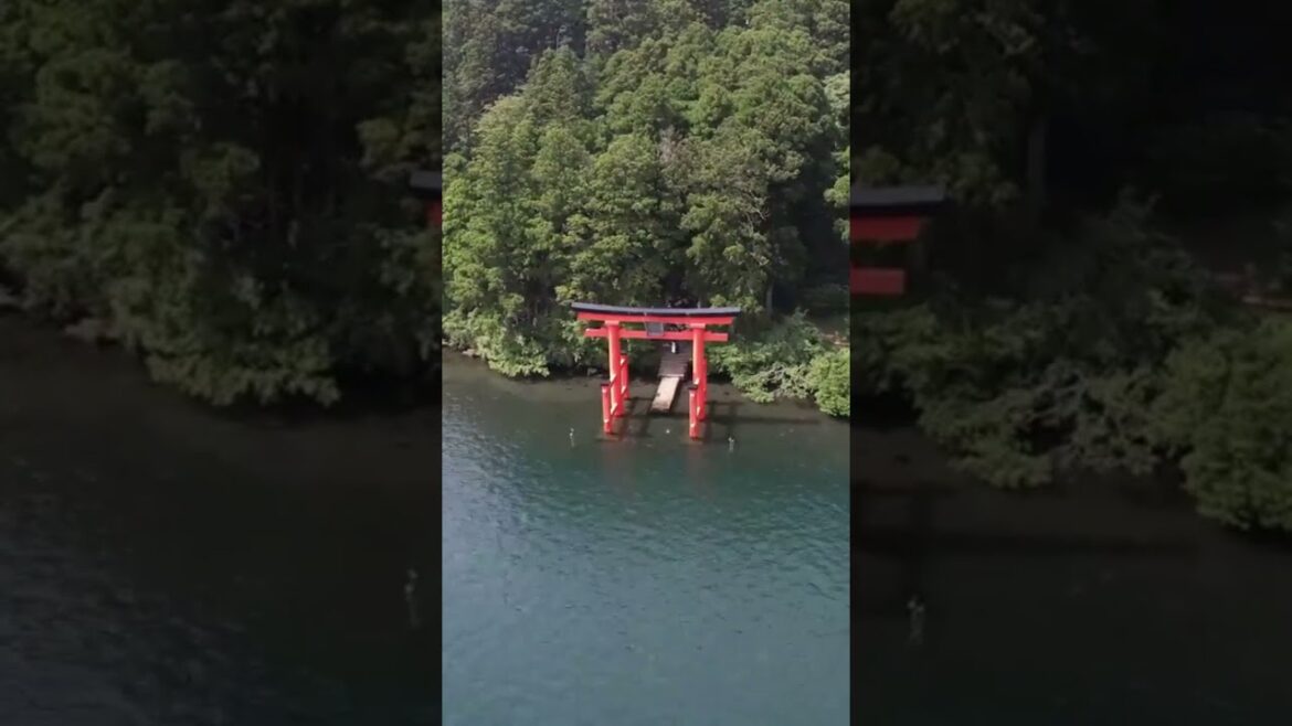 Hakone Shrine’s Ancient Story ⛩️🌊 #travel #unexploredworld #hakone #japan #ancient #asia