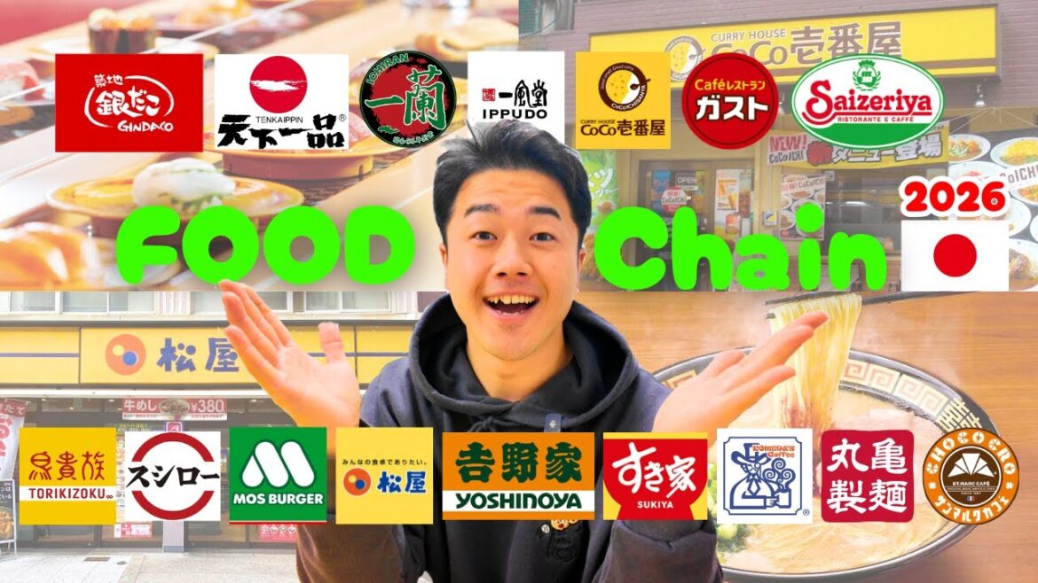 Ultimate Japan Food Chain Guide 2026 | 33 Best Brands Explained