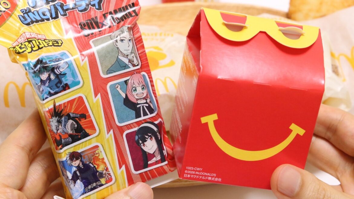 🍔Mcdonald's Japan Happy Meal Set Spy Family & My Hero Academia UNO and Miniature Mcdonald's