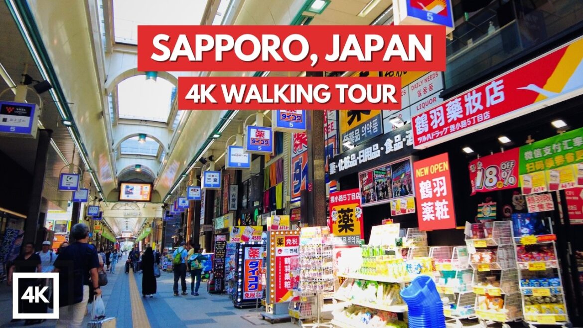 Walking Through Sapporo, Japan | 4K Walking Tour