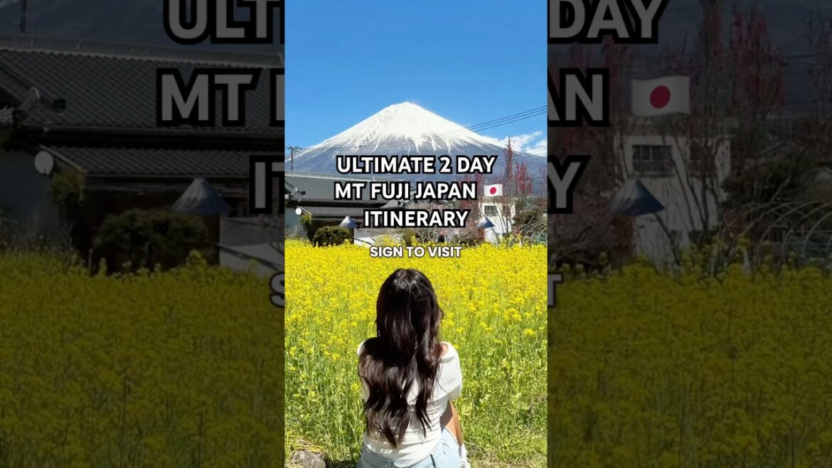 The 2 Day Mt Fuji Japan itinerary From Tokyo You Can’t Miss!