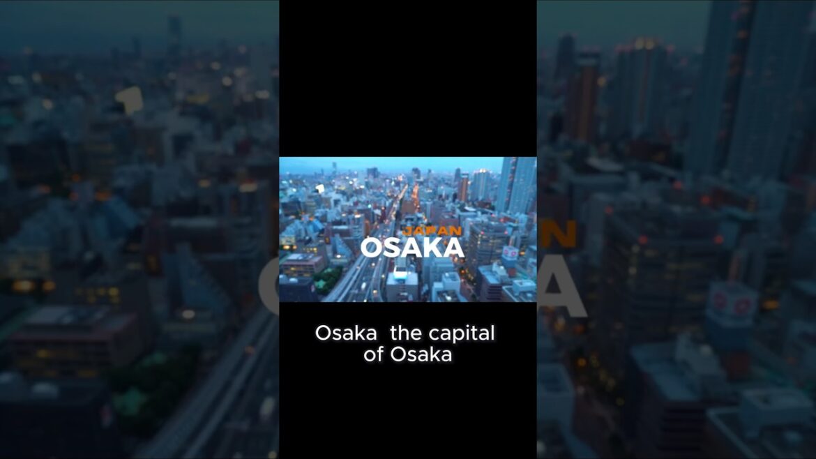 Osaka  Japan's Culinary and Cultural Hub | Travel 4K Video