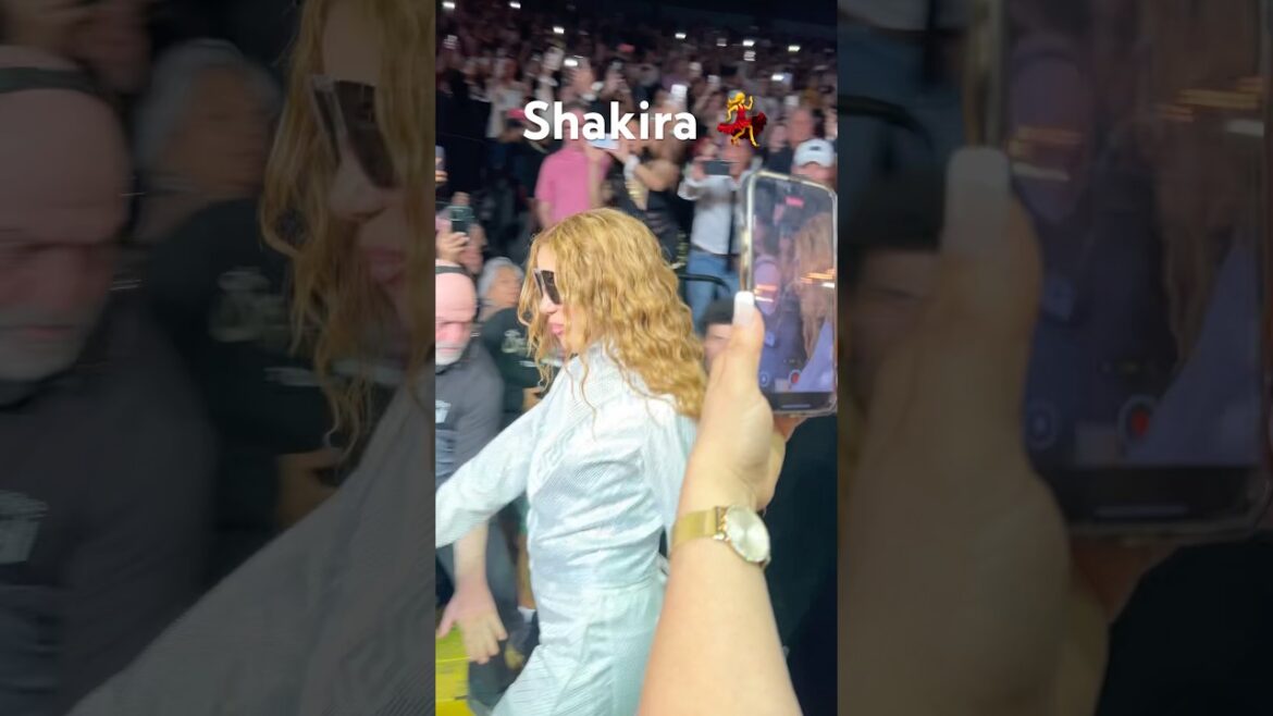 Shakira’s magnificent entrance to the concert 💃🎸 #canada #lmynlworldtour #shakira #music #montreal