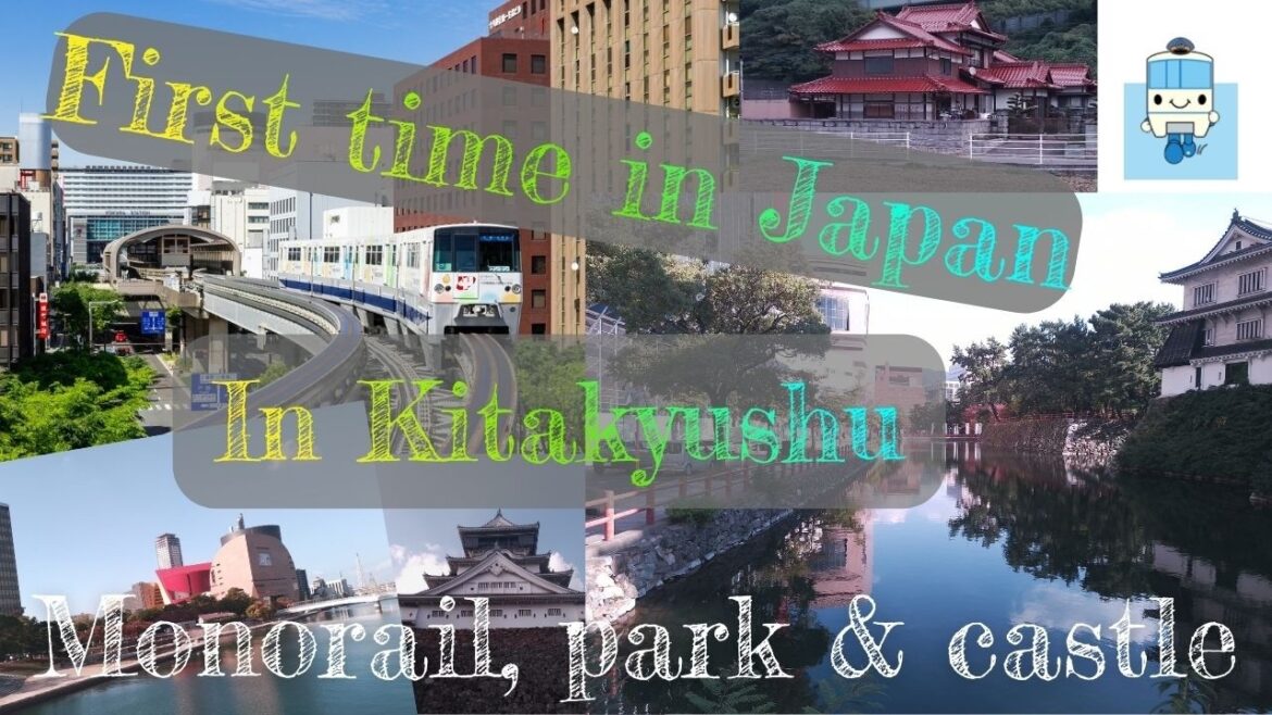 Kitakyushu...walking in Shii Park, riding the monorail and being a tourist at Kokura Castle.