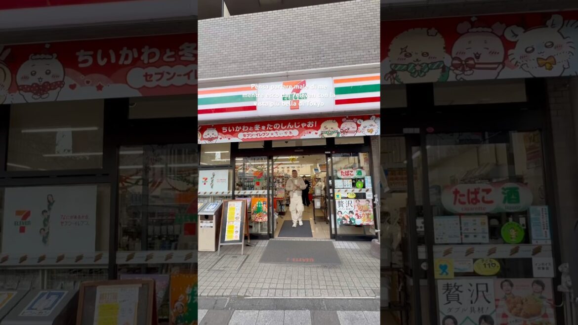 7ELEVEN con VISTA più bella di TOKYO #travel #viaggiare #giappone