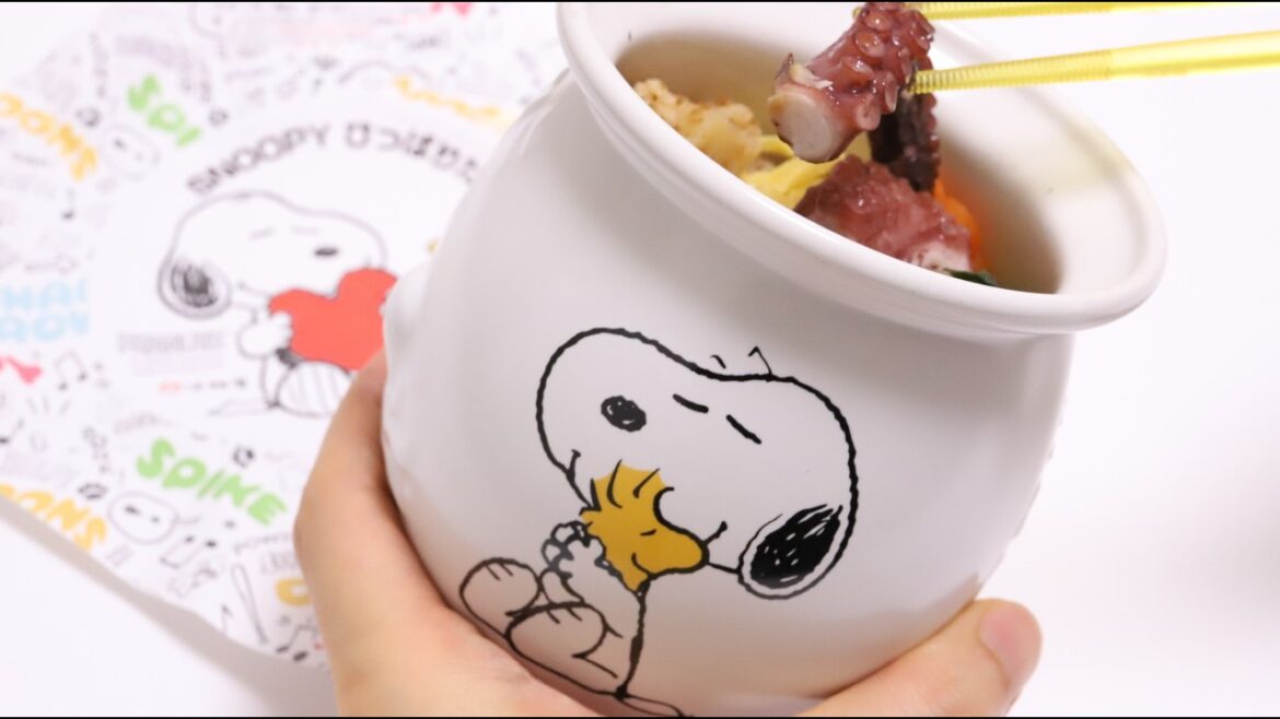 🍱Peanuts Snoopy Octopus Pot Bento Lunch Box Hipparidako Meshi