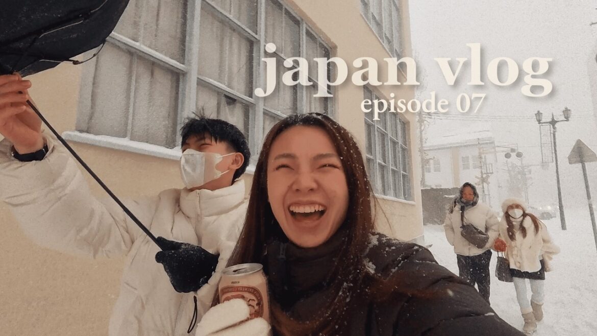 Japan Vlog Ep. 07 | Otaru Snowstorm, Umbrella Disaster & Museum Day