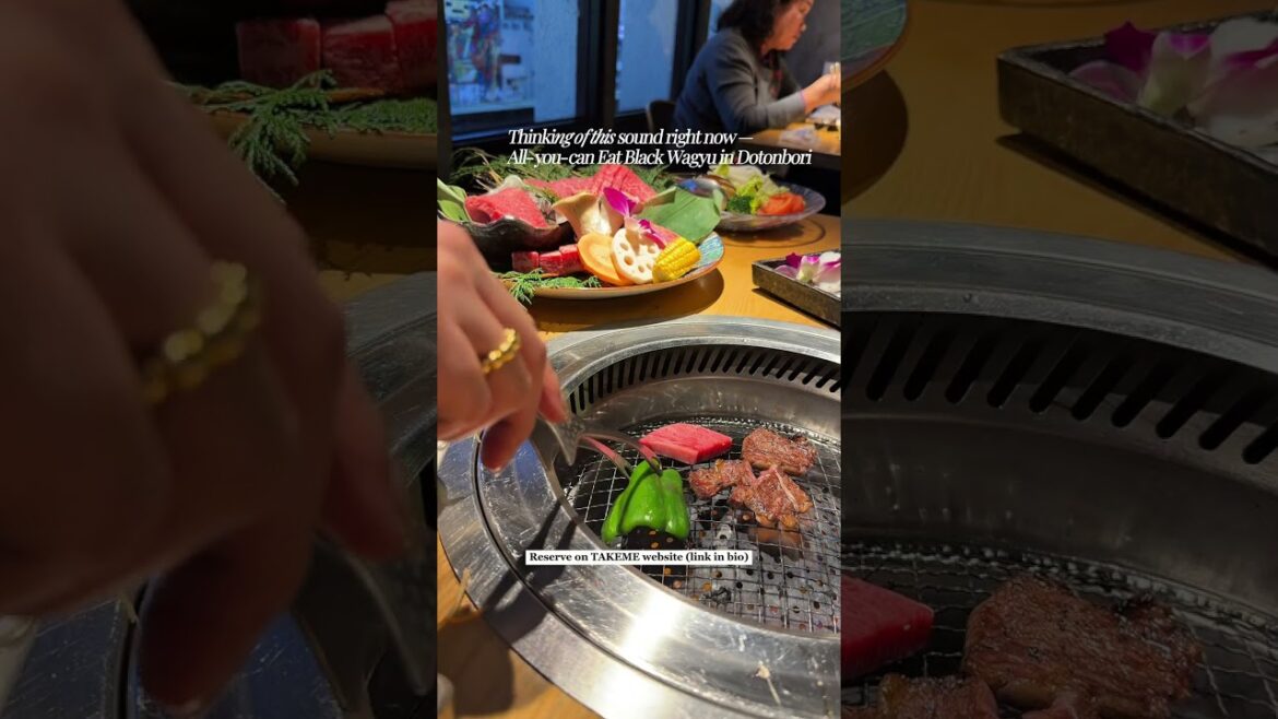 Unlimited Wagyu in Dotonbori Osaka Japan 🇯🇵
