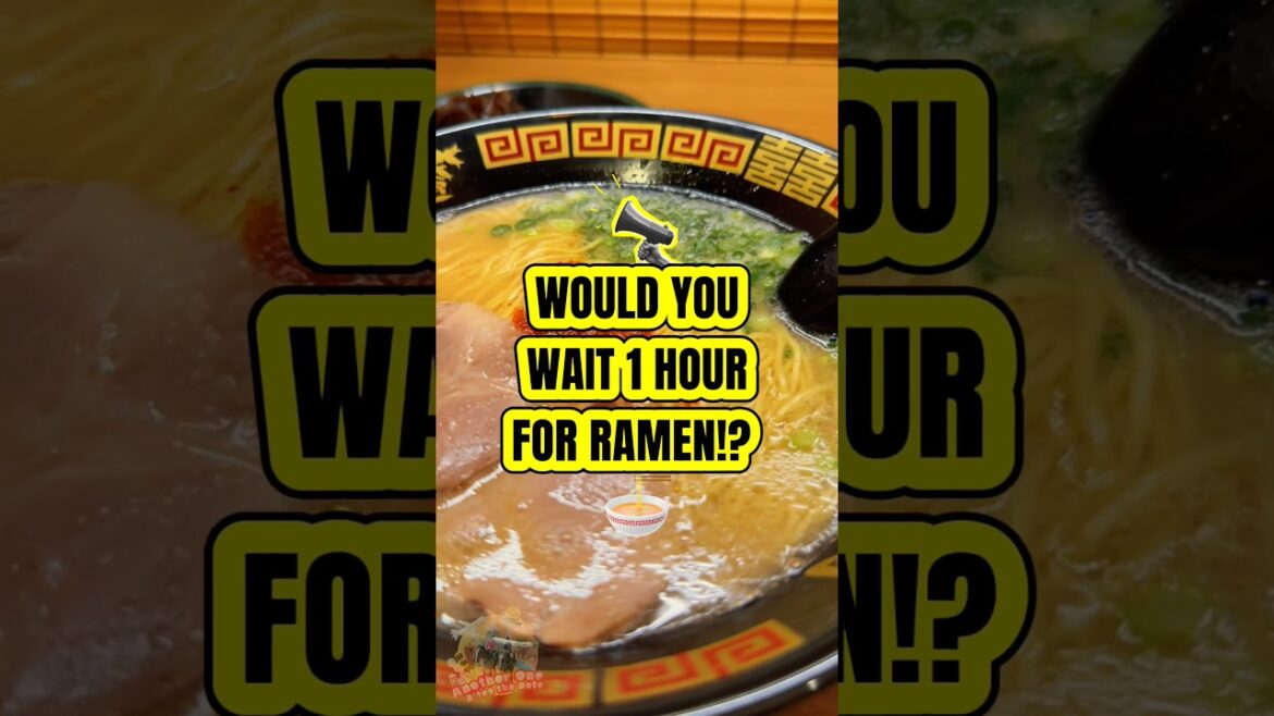 Would you wait in line for 1 hour for RAMEN?! #ichiran #ichiranramen #japanesefood #japan #ramen