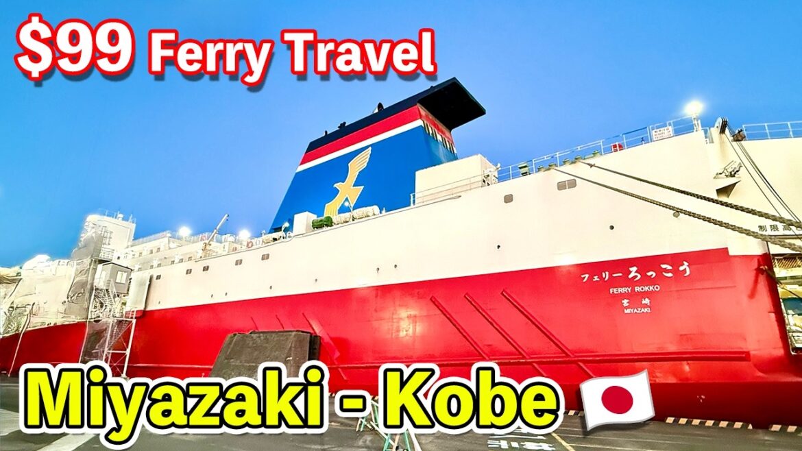 $99 Japan Overnight Ferry 🇯🇵 Cheapest Capsule Room from Miyazaki to Kobe