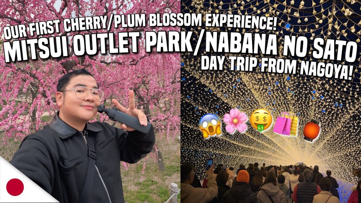 Visiting MITSUI OUTLET PARK & NABANA NO SATO! Day Trip from NAGOYA CITY 🇯🇵 | Ivan de Guzman