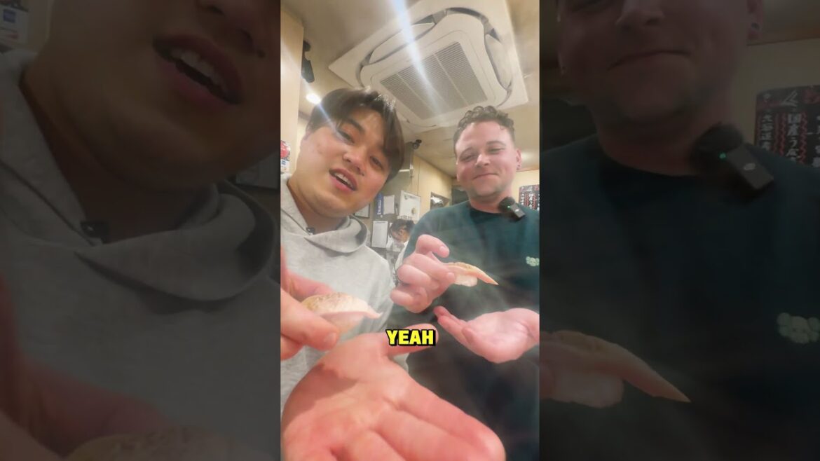 Taking a Stranger for Standing Bar Sushi in Tokyo