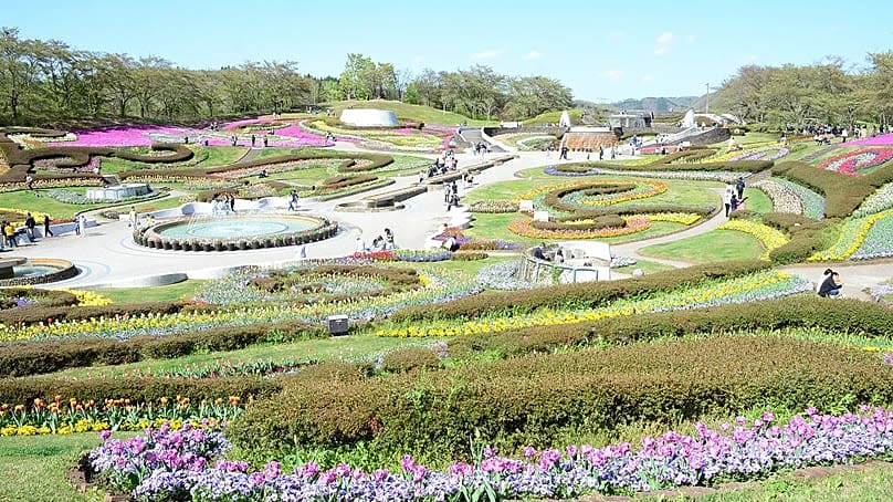 Michinoku Lakeside National Government Park in Tohoku, Japan 