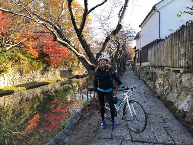 Susie Chan endurance runner on Nakasendo Way in Japan