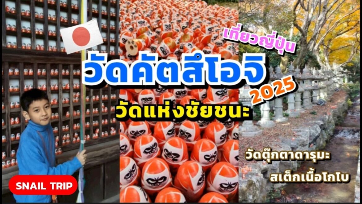 เที่ยวโอซาก้าใบไม้เปลี่ยนสี วัดตุ๊กตาดารุมะ ปิดท้ายด้วยสเต็กเนื้อโกเบ ทริป 2025
