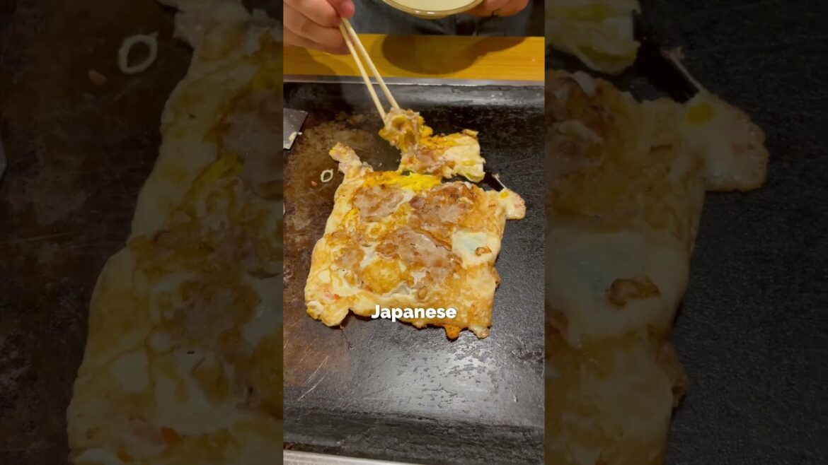 Japan Street Food That Looks Like an Omelette… But Isn’t 👀 #japan #japanesefood #japanstreetfood