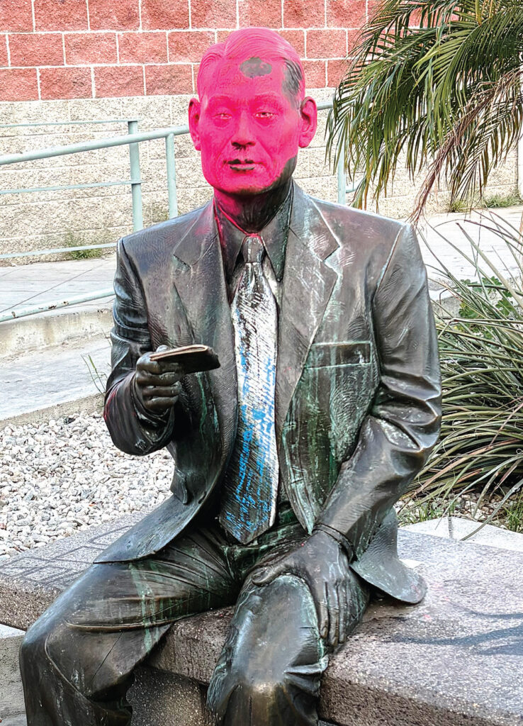Vandalism of Little Tokyo’s Sugihara Statue Gets Attention in Japan Vandalism of Little Tokyo’s Sugihara Statue Gets Attention in Japan