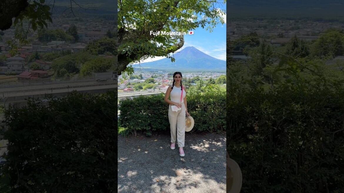 Best view over Fuji Mountain from  Fujikawaguchiko in Japan 🇯🇵