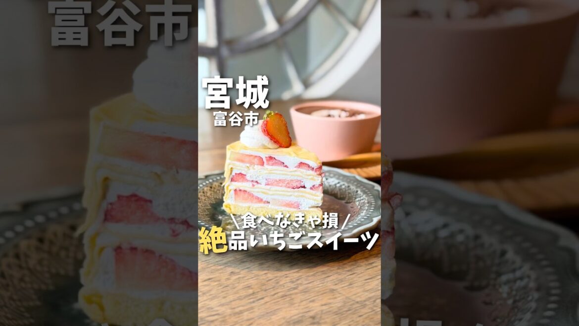 【宮城】これは反則…苺たっぷりスイーツが美味すぎた🤤🍓#宮城旅行 #宮城観光 #宮城グルメ #仙台観光 #仙台旅行 #いちご #宮城カフェ #japanesefood #japan #shorts