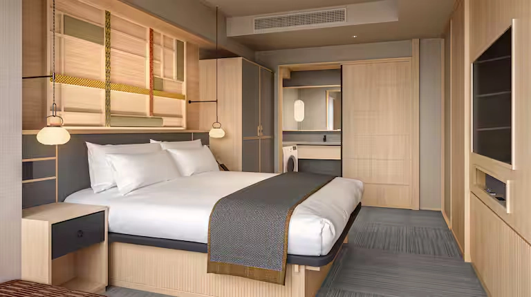 Guestroom at the Tradimo Kyoto Gojo