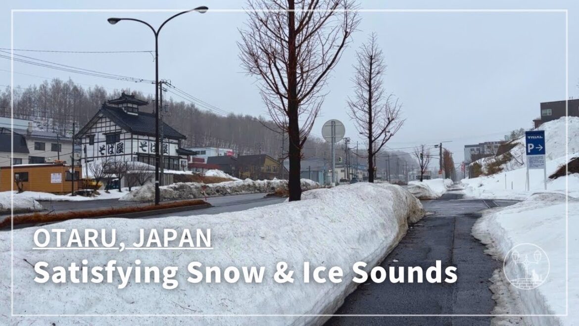 Japan Walking Tour in Otaru, Hokkaido | Crunching Snow and Breaking Ice Along Route 5 (No Talking) Japan Walking Tour in Otaru, Hokkaido | Crunching Snow and Breaking Ice Along Route 5 (No Talking)