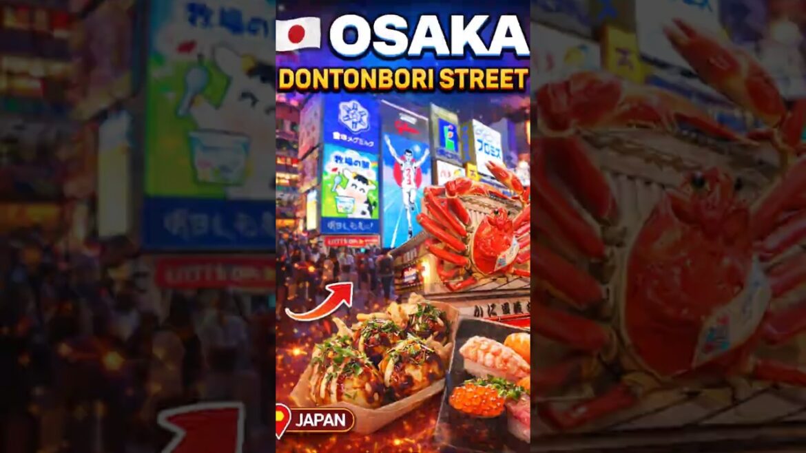 Japan ka sabse crazy night market 🇯🇵 | Osaka Dotonbori dekh kar shock ho gaye!