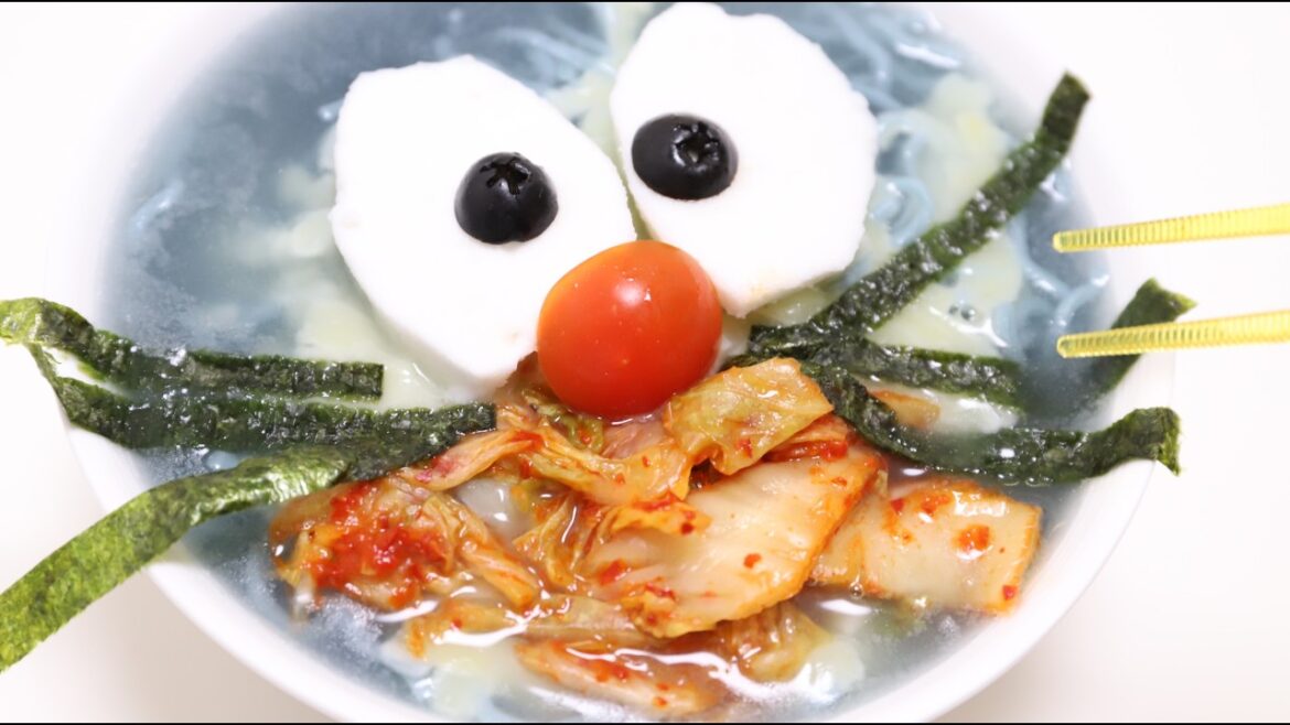 🍜Homemade Doraemon Ramen! I made Doraemon Ramen with Zombie Ramen
