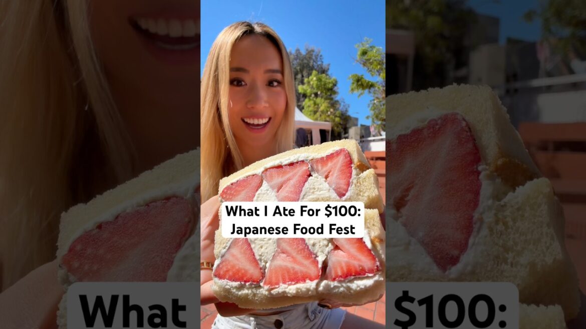 What I ate for $100 at a Japanese street food fest 😋 #losangeles #foodie #japanese