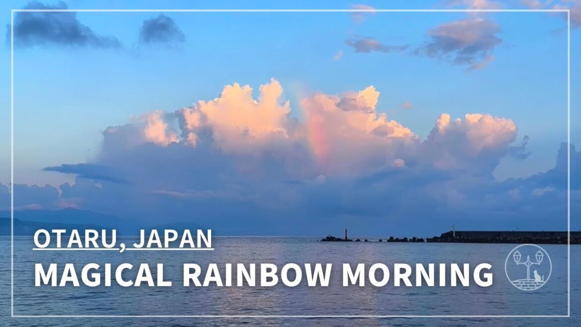 Japan Walking Tour in Otaru, Hokkaido | Magic Rainbow Morning at Shioya Beach (No Talking) Japan Walking Tour in Otaru, Hokkaido | Magic Rainbow Morning at Shioya Beach (No Talking)