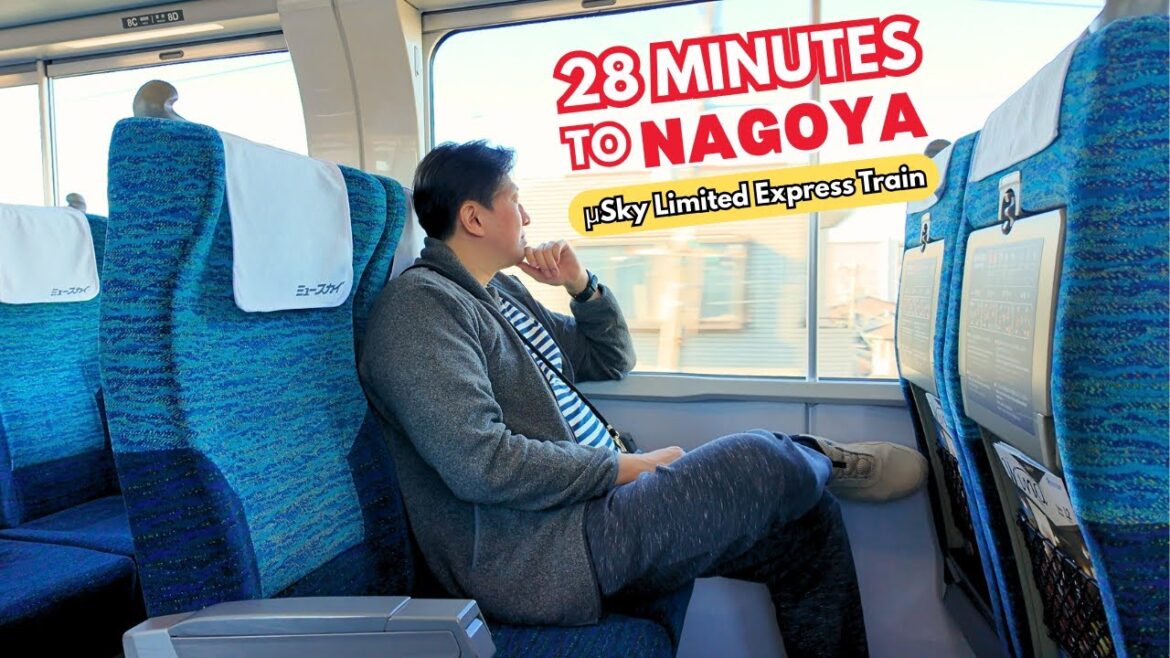 How to Get from Nagoya Airport to Nagoya Station FAST | μSky Train Step-by-Step