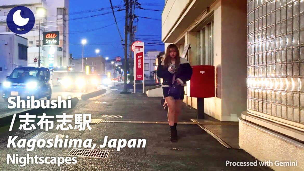 ⁴ᴷ Kagoshima: Shibushi Station (鹿児島県: 志布志駅) - Japan Walking Tour (March, 2026)